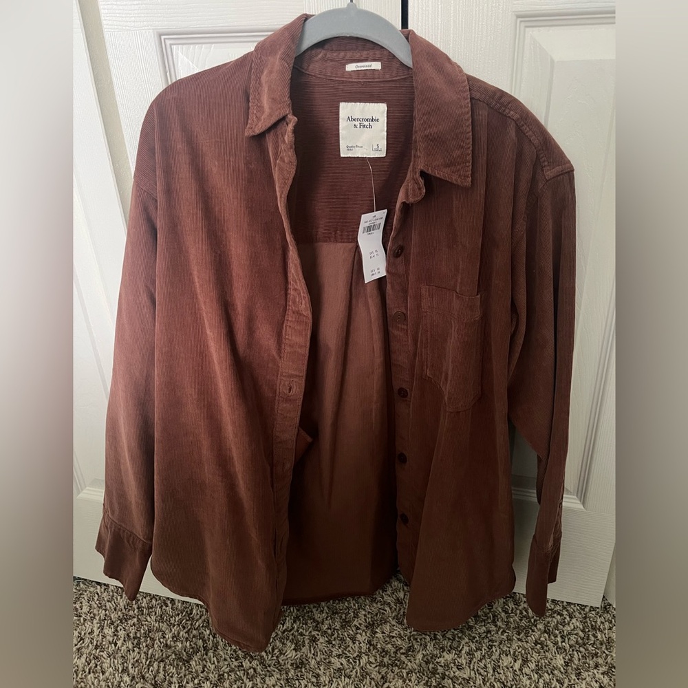 Abercrombie & Fitch oversized Corduroy Top
